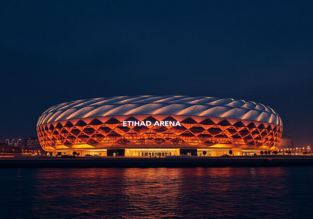 Etihad Arena in Abu Dhabi